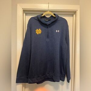 Under Armour Notre Dame Irish 3XL quarterzip fleece EUC